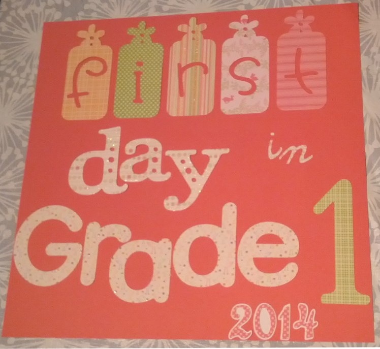 Grade 1 sign
