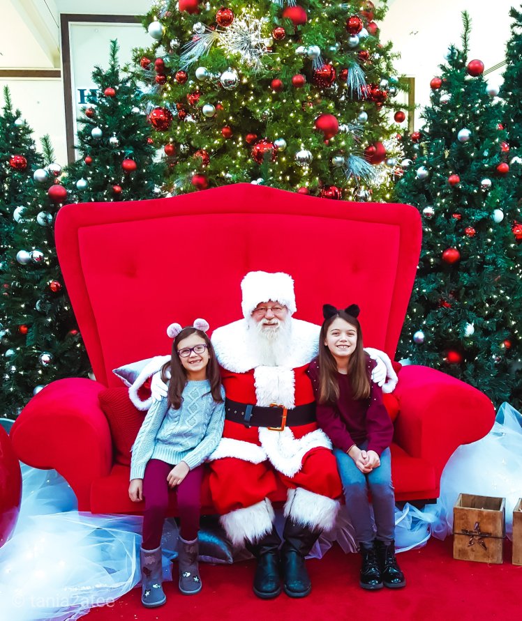 Two sisters with Santa Clause: tania2atee